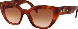 Prada Womens Sunglasses 0pr A09s Tortoiseshell Cognac Acetate