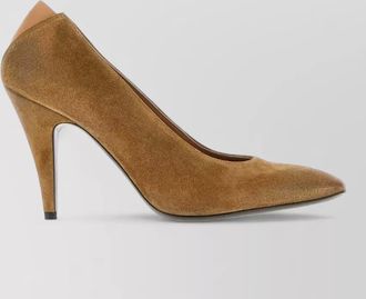 Jil Sander suede alma pumps