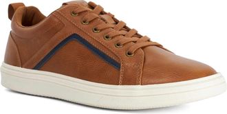 Dune London Mens Tolloon* - Textured Lace Up Trainers - Tan - Size UK 11