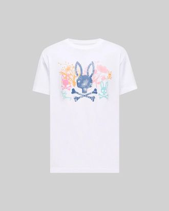 Psycho Bunny Mens Santino Graphic Tee 100 WHITE / XXL
