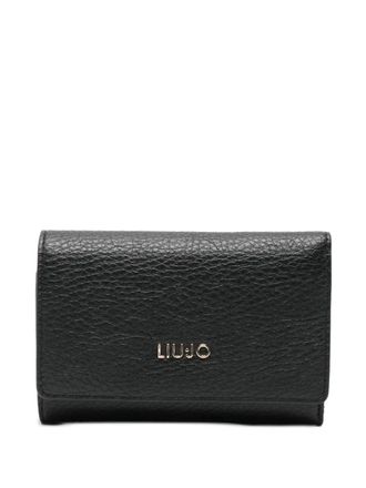 Liu Jo logo-plaque wallet - Black