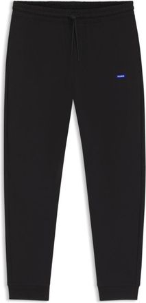 HUGO BOSS Cotton-terry sweatpants with logo patch