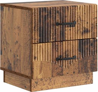 vidaXL Armario De Noche Madera Envejecida 43 X 34,5 X 44,5 Cm Vidaxl