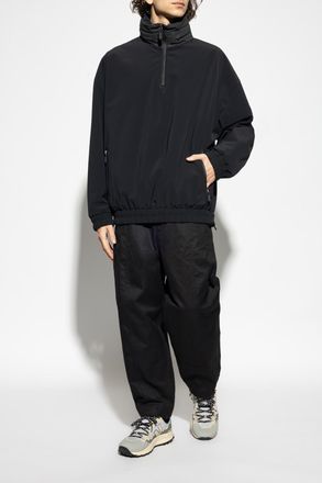 Giorgio Armani Insulated Jacket With Stand-up Collar, Mens, Navy Blue