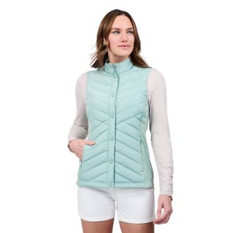 Free Country Womens Hybrid Button Front Vest