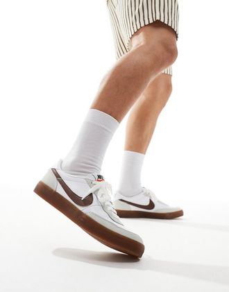 Nike Killshot 2 - Sneakers in pelle bianche e marroni-Bianco