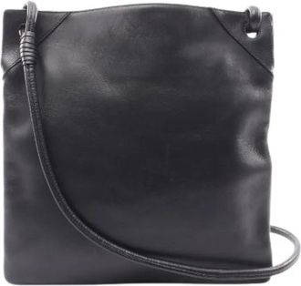 Bottega Veneta Pre-owned Leren Schoudertas - Dames - Vintage Schoudertas - Zwart - ONE Size - Leer - Vintage