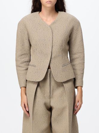 Jacquemus Blazer corto monopetto in misto lana e cotone