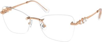 Swarovski Modebrillen Sk 1014 Blauw - Dames - Brillen - Geel - 55 MM - Accessoires
