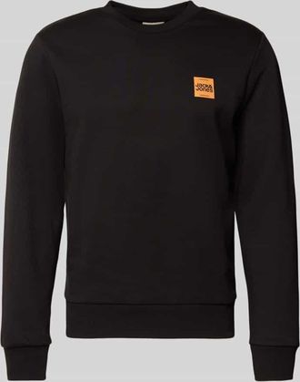 Jack & Jones Jack & Jones Sweatshirt mit Label-Print Modell BRANDY in Black, Größe XXL