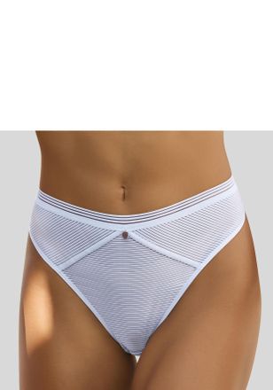 s.Oliver String S.OLIVER Zo&egrave;, Damen, Gr. 32/34, blau (hellblau), Microtouch, Obermaterial: 87% Polyamid, 13% Elasthan, Unterhosen String, mit schmalem Bund in 