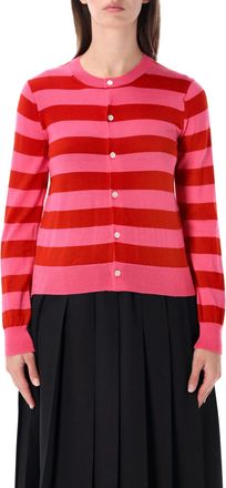 Comme Des Gar&ccedil;ons Stripe Striped Round Neck Cardigan