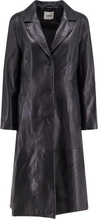Arma Aisa Leather Coat - - Coats - Donna - Nero - XS