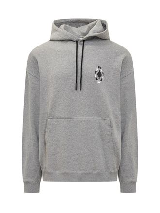 Marcelo Burlon Grey Solid Hood Sweatshirt