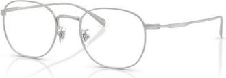 Brooks Brothers 50mm Round optical glasses in Silver at Nordstrom