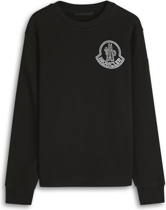 Moncler New Badge Logo-print Cotton Sweatshirt - Black - Xxxl