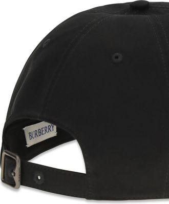 Burberry Mens Baseball Cap Black Cotton Hat