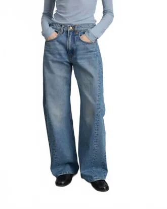 B Sides Relaxed Lasso Cuffed Jeans In Jane Wash