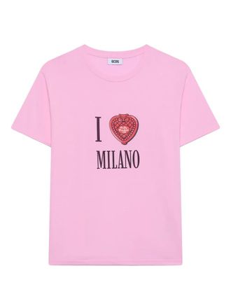 GCDS T-shirt Polly Pocket Milano - Rosa