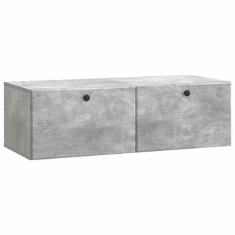 vidaXL Mueble De Tv De Pared 98 X 41 X 30 Cm Gris Hormig&oacute;n Vidaxl