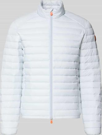 Save The Duck Steppjacke mit Zweiwegerei&szlig;verschluss Modell Alexander in Hellgrau, Gr&ouml;&szlig;e XXXL
