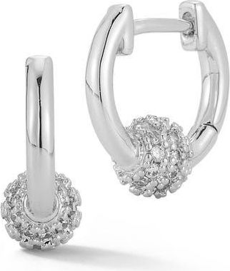 Glaze Jewelry Ball Huggie Hoop Earrings in Silver at Nordstrom Rack