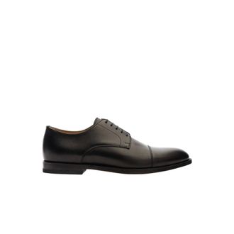 Scarosso Business Shoes, male, Black, Size: 8 1/2 US Riccardo Nero Derbies