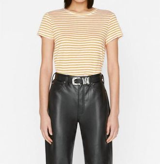 Frame Denim Easy True Tee In Nectarine Multi