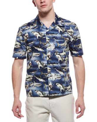 Palm Angels Shark Print Shirt