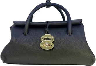 Zanellato Stijlvolle Dotta Handtas - Dames - Handtassen - Zwart - ONE Size - Tassen