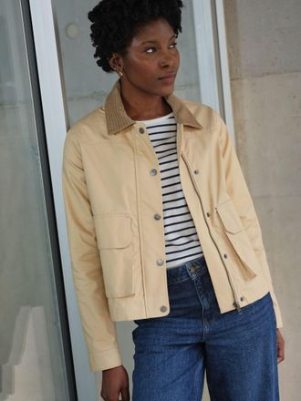 Fat Face FatFace Harriet Stone Regular Wax Jacket