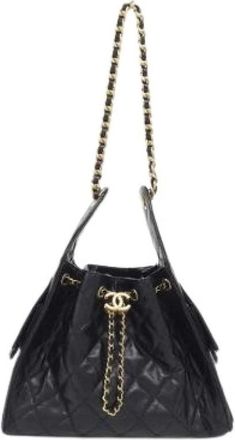 Chanel Bolso de Hombro de Piel de Ternera Pre-owned - Pre-owned - Mujer - Negro - ONE SIZE