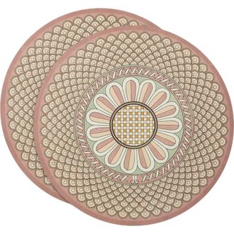 La DoubleJ Disk Placemats Set Of 2 Napoli in Napoli Dusty Pink at Nordstrom
