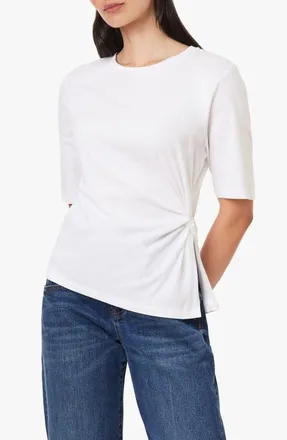 Habitual The Jaydn Side Twist Top in Bright White at Nordstrom, Size X-Small