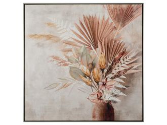 Schubiger M&ouml;bel Bild mit Rahmen Palmbl&auml;tter in Vase