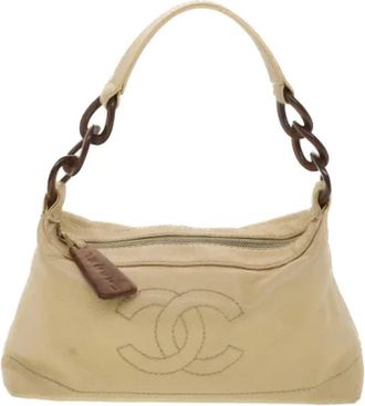 Chanel Pre-owned borse Chanel di pelle - - Pre-owned - Donna - Beige - ONE SIZE
