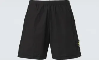 Stone Island Compass cotton-blend shorts