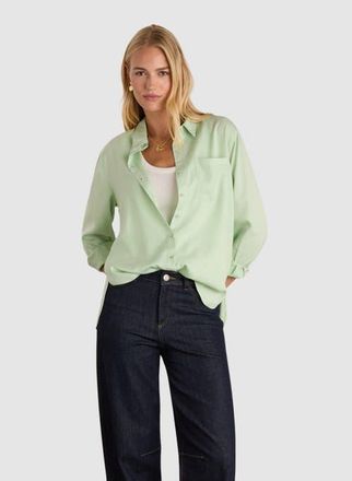 Baukjen Martyna Relaxed Fit Shirt in Pistachio at Nordstrom, Size 10