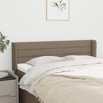 vidaXL Cabecero De Tela Gris Taupe 147x16x78/88 Cm Vidaxl
