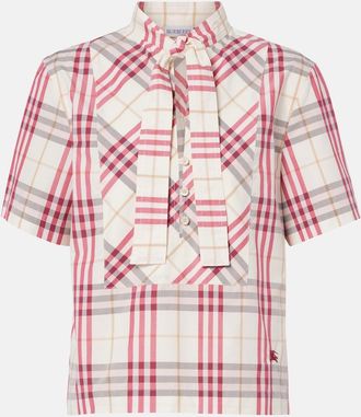 Burberry Olea Burberry Check cotton blouse