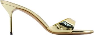 PARIS TEXAS Heeled Mules, female, Yellow, Size: 10 US Lidia Mule 70