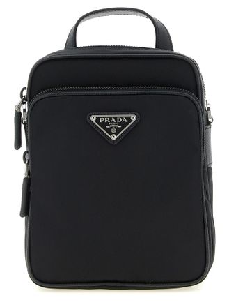 Prada Black Logo Mini Crossbody Bag