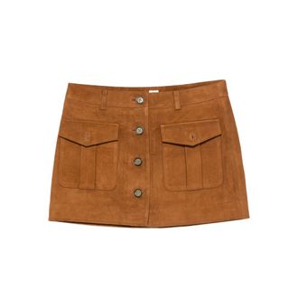 The Garment Flap-pocket Mini Skirt