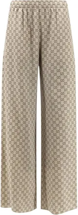 Gucci Dames, Broeken, Beige, Maat: M Zijde