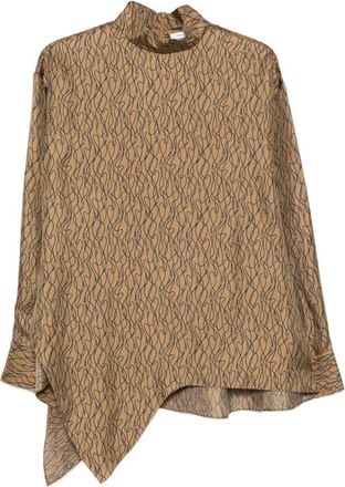 Ferragamo Shirt Ferragamo - female - Ferragamo - Blouses - Brown - XS - Blouses & Shirts