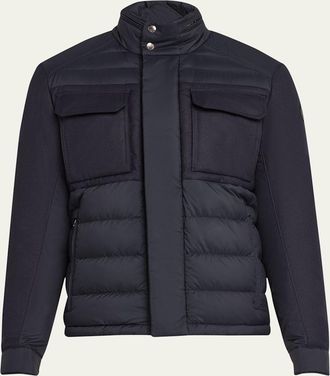 Moncler Mens Vallanta Short Down Jacket