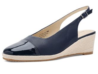 David Tate Scarlet Womens Sandals Navy Leather/Patent Leather : 10.5 WW (EE)