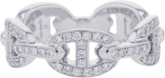 Herm&egrave;s Chaine Dancre Band Ring (Pre-Owned)