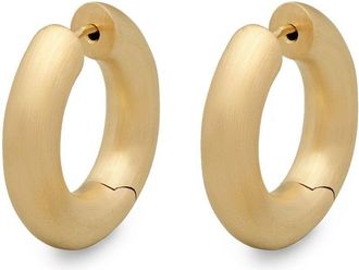 Tom Wood Satin Chunky Hoop Earrings - Womens - Other Fibres