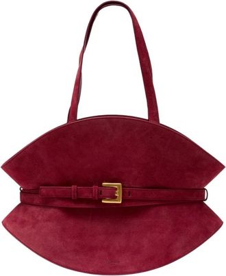 Balmain Shuffle Medium Shoulder Bag - Dames - Schoudertassen - Rood - ONE Size - Leer - Tassen